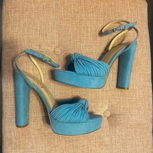 Jessica Simpson Blue Heels Immie